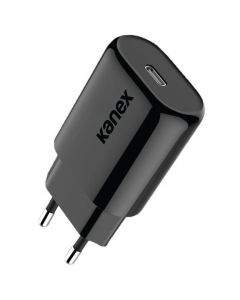 Kanex 18W USB-C Fast Charger with PPS - захранване за ел. мрежа с USB-C изход и технология за бързо зареждане (черен)