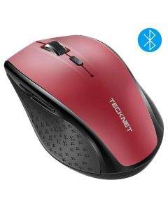 TeckNet BM308 Bluetooth Mouse - ергономична безжична мишка с блутут (за PC) (червена)