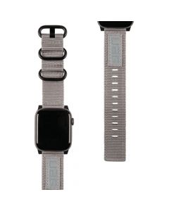Urban Armor Gear Active Nato Strap - изключително здрава текстилна каишка за Apple Watch 38мм, 40мм (сив)