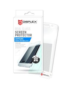 Displex Real Glass 10H Protector 3D Full Cover - калено стъклено защитно покритие за дисплея на Samsung Galaxy S6 Edge (бял-прозрачен)