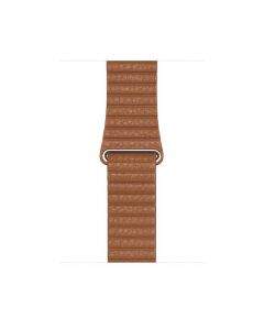 Apple Saddle Brown Leather Loop Large - оригинална кожена каишка за Apple Watch 42мм, 44мм (кафяв)
