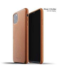 Mujjo Full Leather Case - кожен (естествена кожа) кейс за iPhone 11 Pro Max (кафяв)