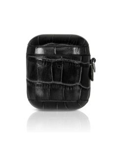 Torrii Airpods Bamboo Leather Case - кожен кейс (естествена кожа) за Apple Airpods (черен)