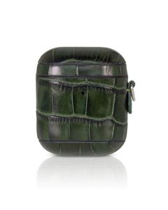 Torrii Airpods Bamboo Leather Case - кожен кейс (естествена кожа) за Apple Airpods (зелен)