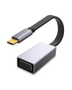 Platinet Multimedia Adapter USB-C to VGA - USB-C адаптер за свързване от USB-C към VGA (тъмносив)