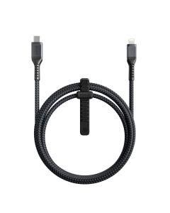 Nomad Kevlar USB-C to Lightning Cable - здрав кевларен кабел за устройства с Lightning порт (150 см) (черен)