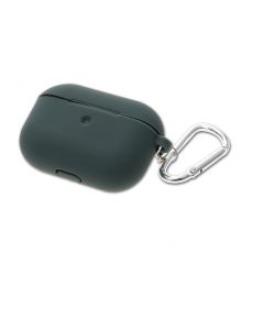 4smarts Silicone Case with Carabiner for Apple AirPods Pro - силиконов калъф с карабинер за Apple Airpods Pro (тъмнозелен)