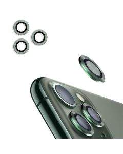 4smarts Second Glass Pro Camera Set - предпазни стъклени лещи за камерата на iPhone 11 Pro, 11 Pro Max (тъмнозелен)