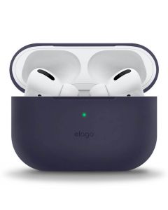 Elago Airpods Slim Basic Silicone Case - тънък силиконов калъф за Apple Airpods Pro (тъмносин)
