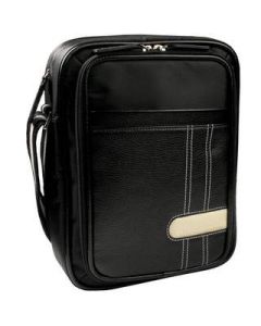 Krusell GAIA Netbook Bag - кожена чанта за таблети и нетбуци до 12 инча (черна)