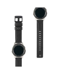 Urban Armor Gear Leather Strap - кожена (естествена кожа) каишка за Samsung Galaxy Watch 46mm (черен)