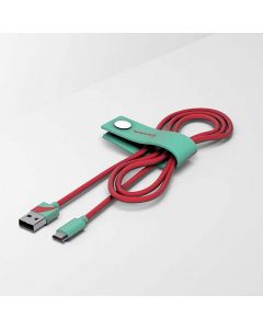 Tribe Vespa Micro USB Cable - MicroUSB кабел за устройства с MicroUSB стандарт (120 см) (червен)
