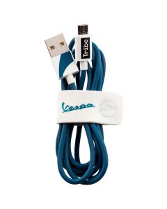 Tribe Vespa Micro USB Cable - MicroUSB кабел за устройства с MicroUSB стандарт (120 см) (син)