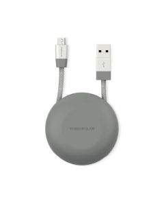Vonmahlen Premium Cable USB-A to microUSB - USB-A към microUSB 2.0 плетен кабел за устройства с USB-C порт (100 см) (сребрист)