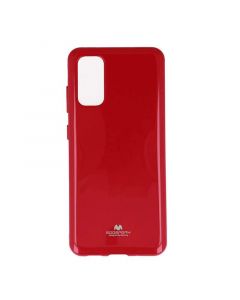 Mercury Goospery Jelly Case - силиконов (TPU) калъф за Samsung Galaxy S20 (червен)