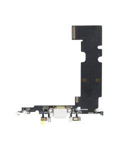 OEM iPhone 8 Plus System Connector and Flex Cable - лентов кабел с Lightning конектора и долните микрофони за iPhone 8 Plus (бял)