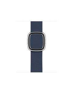Apple Modern Buckle Band Small - оригинална кожена каишка за Apple Watch 38мм, 40мм (тъмносин)