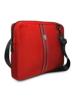 Ferrari Urban Collection Bag - дизайнерска чанта с презрамка za Macbook Pro 13 и лаптопи до 13 инча (червен)
