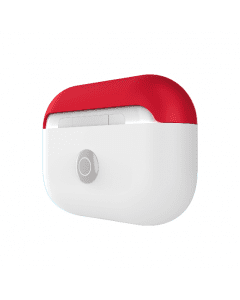 SwitchEasy Colors Duo Caps Case - силиконов калъф за Apple Airpods Pro (бял-червен)