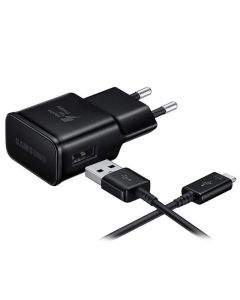 Samsung USB-C Fast Charger EP-TA200EBE - захранване и USB-C кабел за устройства с USB-C стандарт (черен) (bulk)