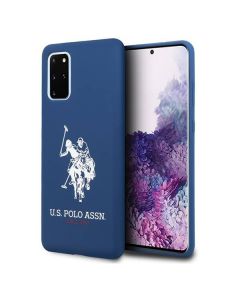 U.S. Polo Assn. Silicone Case - твърд силиконов кейс за Samsung Galaxy S20 Plus (син)