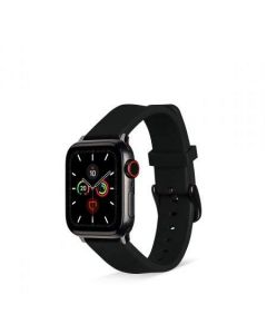 Artwizz WatchBand Silicone - силиконова каишка за Apple Watch 38мм, 40мм (черен)