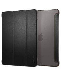 Spigen Case Smart Fold - кожен кейс и поставка за iPad Pro 12.9 (2020) (черен)