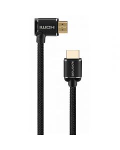 Promate ProLink4K1-150 HDMI Cable Right Angle 24K Gold Plated 4K UltraHD - 4K HDMI кабел (150 см) (черен)