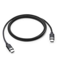 Mophie USB-C to USB-C Cable - USB-C към USB-C кабел с въжена оплетка за устройства с USB-C порт (100 см) (черен)
