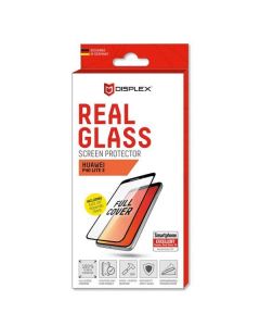 Displex Real Glass 10H Protector 3D Full Cover - калено стъклено защитно покритие за дисплея на Huawei P40 Lite E (черен-прозрачен)