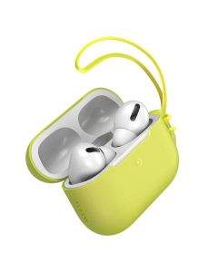 Baseus Lets Go Jelly Lanyard Case - силиконов калъф с връзка за Apple Airpods Pro (жълт)