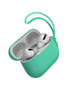 Baseus Lets Go Jelly Lanyard Case - силиконов калъф с връзка за Apple Airpods Pro (зелен)