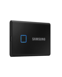 Samsung Portable SSD T7 Touch 1TB USB 3.2 - преносим външен SSD диск 1TB с пръстов отпечатък и парола за сигурност (черен)