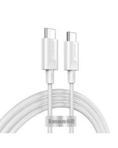 Baseus Xiaobai Series 100W USB-C Cable (20V/5A) 1.5m - здрав кабел с бързо зареждане за устройства с USB-C порт (150 см) (бял)