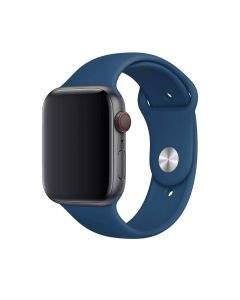 Apple Sport Band Stainless Steel Pin Blue Horizon - оригинална силиконова каишка за Apple Watch 38мм, 40мм (син)