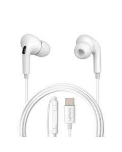 4smarts Active In-Ear Stereo Headset Melody Digital Basic USB-C - активни слушалки с USB-C кабел, управление на звука и микрофон (бял)