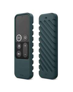 Elago R3 Protective Case - удароустойчив силиконов калъф за Apple TV Siri Remote (тъмнозелен)