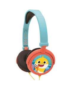 Lexibook Baby Shark Foldable Stereo Headphones- слушалки подходящи за деца (светлосин-червен)
