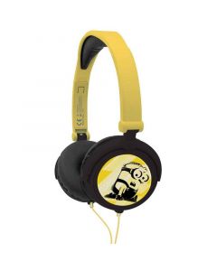 Lexibook Despicable Me Minions Foldable Stereo Headphones - слушалки подходящи за деца за мобилни устройства (жълт)