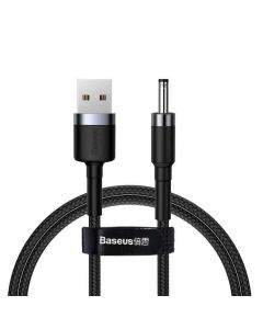 Baseus Cafule USB-A 3.0 Male to DC 3.5 mm USB Cable - USB кабел към 3.5 мм с въжена оплетка (100 см) (тъмносив)
