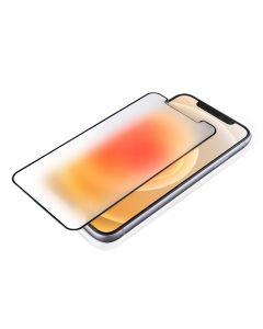4smarts Hybrid Glass Endurance Anti-Glare Screen Protector - хибридно матирано защитно покритие за дисплея на iPhone 12 mini (черен-прозрачен)