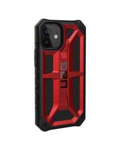 Urban Armor Gear Monarch Case - удароустойчив хибриден кейс за iPhone 12 Mini (червен)