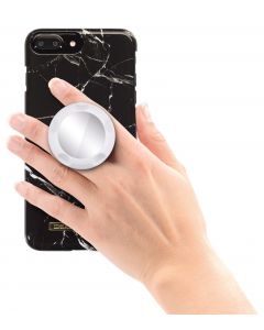 Jumpop Smartphone-Fingerholder - поставка и аксесоар против изпускане с огледало на вашия смартфон (бял)