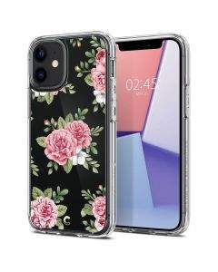 Spigen Cyrill Cecile Case Pink Floral - хибриден кейс с висока степен на защита за iPhone 12 mini (цветни мотиви)