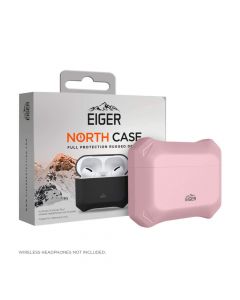 Eiger North AirPods Pro Protective Case - удароустойчив силиконов калъф за Apple Airpods Pro (розов)