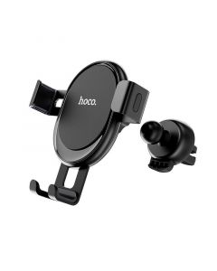 Hoco CA56 Metal Armour Air Outlet Gravity Car Holder - поставка за радиатора на кола за смартфони с дисплеи до 6 инча (черен)