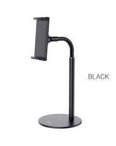 Hoco PH30 Metal Desktop Stand - универсална поставка за бюро и плоскости за мобилни устройства и таблети с ширина до 10 инча (черен)