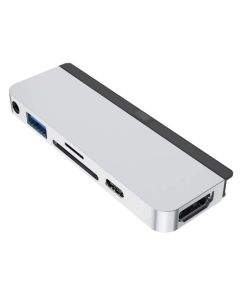 HyperDrive 6-in-1 USB-C Hub for iPad Pro 6-in-1 USB-C Hub - мултифункционален хъб за свързване на допълнителна периферия за iPad Pro (сребрист)