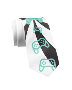 Дизайнерска вратовръзка - Mamas Boy Joy Sticks (бял)