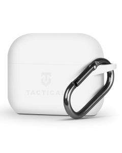 Tactical TPU Velvet Smoothie Carabiner Case - термополиуретанов (TPU) удароустойчив калъф за Apple AirPods Pro (бял)